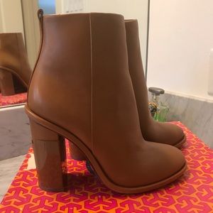 Tory Burch Tan Booties